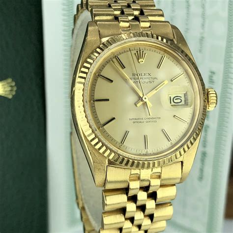 rolex datejust 1601 18k gold|rolex datejust 1601 price.